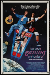 6f0845 BILL & TED'S EXCELLENT ADVENTURE 1sh 1989 Keanu Reeves, Winter, be excellent to each other!