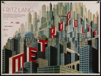 6f0648 METROPOLIS DS British quad R2010 Fritz Lang classic restored, Boris Bilinsky original 1927 art