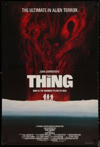 6f0616 THING English 1sh 1982 John Carpenter remake, cool art, the ultimate in alien terror!