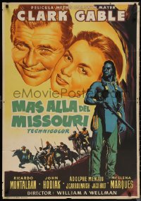 6f0560 ACROSS THE WIDE MISSOURI Spanish 1952 Clark Gable, Native American Maria Elena Marques!