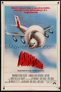 6h0574 AIRPLANE int'l 1sh 1980 classic zany parody by Jim Abrahams and David & Jerry Zucker!