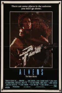 6h0581 ALIENS int'l 1sh 1986 James Cameron sci-fi sequel, Weaver as Ripley carrying Carrie Henn!