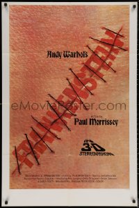 6h0596 ANDY WARHOL'S FRANKENSTEIN 3D int'l 1sh 1974 Paul Morrissey, great image of title in stitches!