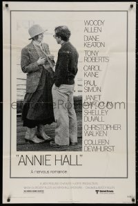 6h0603 ANNIE HALL 1sh 1977 full-length Woody Allen & Diane Keaton in a nervous romance!