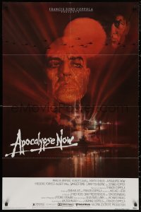 6h0607 APOCALYPSE NOW 1sh 1979 Francis Ford Coppola, classic Bob Peak art of Brando and Sheen!