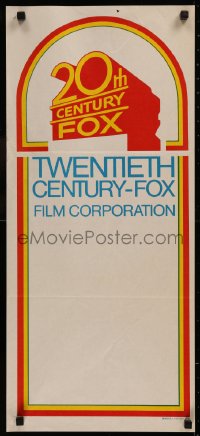 6h0311 20TH CENTURY FOX Aust daybill 1970s really cool 20th Century Fox logo, not overprinted!