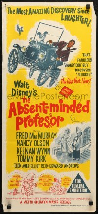 6h0315 ABSENT-MINDED PROFESSOR Aust daybill 1961 Disney, Flubber, Fred MacMurray in title role!