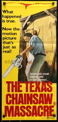 6h0524 TEXAS CHAINSAW MASSACRE Aust daybill 1984 Tobe Hooper cult classic slasher horror!