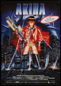 6h0178 AKIRA German 1989 Katsuhiro Otomo classic sci-fi anime, Neo-Tokyo is about to EXPLODE!