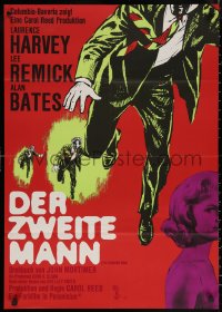 6h0236 RUNNING MAN German 1964 Laurence Harvey, Lee Remick, directed by Carol Reed!