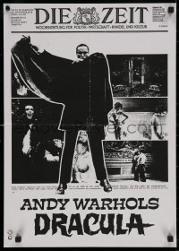 6h0255 ANDY WARHOL'S DRACULA German 17x24 1974 Paul Morrissey, wild images of vampire Udo Kier!