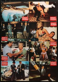 6h0110 GOLDFINGER German LC poster R1980s Sean Connery as James Bond + golden Shirley Eaton!