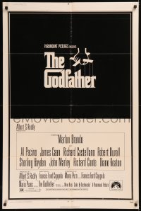 6h0941 GODFATHER 1sh 1972 Francis Ford Coppola crime classic, great art by S. Neil Fujita!