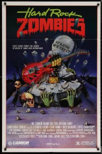 6h0969 HARD ROCK ZOMBIES 1sh 1984 wild art, they came from the grave to rock n' rave & misbehave