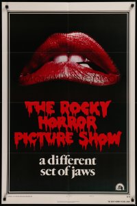 6h1301 ROCKY HORROR PICTURE SHOW int'l 1sh 1975 c/u lips image, a different set of jaws!