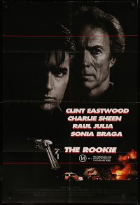 6h1312 ROOKIE int'l 1sh 1990 Clint Eastwood directs & stars with Charlie Sheen, Raul Julia!