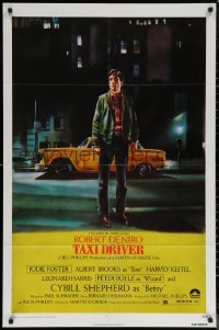 6h1432 TAXI DRIVER 1sh 1976 Guy Peellaert art of Robert De Niro, Martin Scorsese classic!