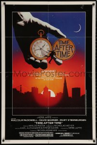 6h1461 TIME AFTER TIME 1sh 1979 Malcolm McDowell as H.G. Wells, David Warner as Jack the Ripper!