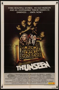 6h1489 UNSEEN int'l 1sh 1981 Barbara Bach, Sydney Lassick, cool completely different horror art!