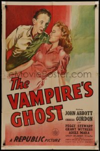 6h1496 VAMPIRE'S GHOST 1sh 1945 sexy Adele Mara, voodoo, slave of the blood lust, ultra rare!