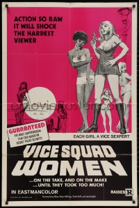 6h1501 VICE SQUAD WOMEN 1sh 1973 Sonny Blaze, Robyn Whitting, on the take and on the make, sexy art!