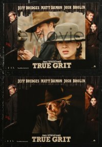 6h0097 TRUE GRIT 6 French LCs 2010 Jeff Bridges, Matt Damon, Hailee Steinfeld & Josh Brolin!