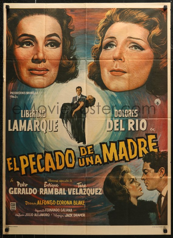 6h0133 El Pecado De Una Madre Mexican Poster 1962 Art Of Libertad Lamarque