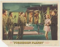 6m0099 FORBIDDEN PLANET LC #2 1956 Walter Pidgeon & Anne Francis greet Nielsen, Kelly & Stevens!