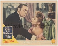 6m0107 GASLIGHT LC 1944 Charles Boyer insists Ingrid Bergman stop lying & admit she took it!