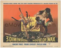 6m0119 HOUSE OF WAX 3D TC 1953 cool 3-D image of monster & sexy girls kicking off the movie screen!