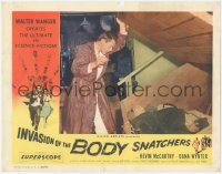 6m0124 INVASION OF THE BODY SNATCHERS LC 1956 Kevin McCarthy finds pod in cellar, classic sci-fi!