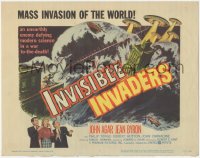 6m0137 INVISIBLE INVADERS TC 1959 an unearthly enemy defying modern science in a war to the death!