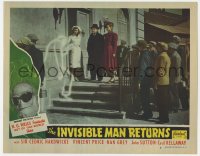 6m0143 INVISIBLE MAN RETURNS LC #6 R1948 special FX image of transparent Vincent Price by hospital!