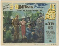 6m0145 IT CAME FROM OUTER SPACE 3D LC #7 1953 Carlson shows Rush & Drake space rock, Ray Bradbury!