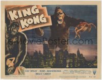 6m0151 KING KONG LC #4 R1956 classic image of giant ape holding Fay Wray over New York Skyline!