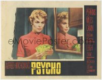 6m0191 PSYCHO LC #5 1960 Alfred Hitchcock classic, pretty Janet Leigh holds stolen cash in bathroom!