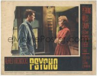 6m0192 PSYCHO LC #6 1960 Alfred Hitchcock, great 2-shot of Anthony Perkins and Janet Leigh!