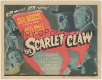 6m0205 SCARLET CLAW TC 1944 Basil Rathbone as Sherlock Holmes, Nigel Bruce as Watson, cool montage!