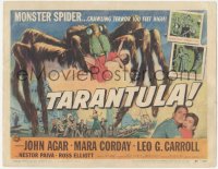 6m0211 TARANTULA TC 1955 Jack Arnold, Reynold Brown art of town running from 100 ft spider monster!