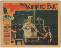 6m0227 VAMPIRE BAT LC 1933 great image of Lionel Atwill in laboratory with bound & gagged Fay Wray!