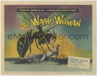 6m0239 WASP WOMAN TC 1959 most classic art of Roger Corman's lusting human-headed insect queen!