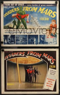 6m0250 INVADERS FROM MARS 8 LCs 1953 William Cameron Menzies' alien sci-fi classic, complete set!