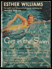 6p0492 GET IN THE SWIM softcover book 1957 with the world's famous swimming star Esther Williams!