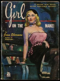 6p0284 GIRL ON THE MAKE paperback book 1951 cover art of sexy blonde walking the street, rare!