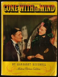 6p0493 GONE WITH THE WIND softcover book 1940 complete & unabridged motion picture edition!