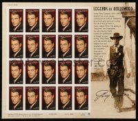 6p0173 GARY COOPER Legends of Hollywood stamp sheet 2008 contains 20 unused postage stamps!