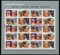 6p0175 GREAT FILM DIRECTORS stamp sheet 2012 John Ford, Frank Capra, Wilder, Huston, 20 stamps!