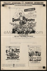 6p0801 GHOST & MR. CHICKEN pressbook 1966 scared Don Knotts fighting spooks, kooks, and crooks!