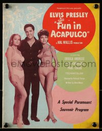 6p1008 FUN IN ACAPULCO souvenir program book 1963 Elvis Presley in Mexico, sexy Ursula Andress!