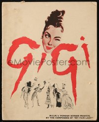 6p1011 GIGI Australian souvenir program book 1958 Leslie Caron, Best Director & Best Picture winner!